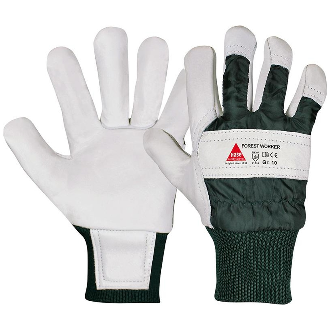 Hase Safety Gloves GmbH Hase Forsthandschuh Forest Worker I, Gr. 10 weiß/grün