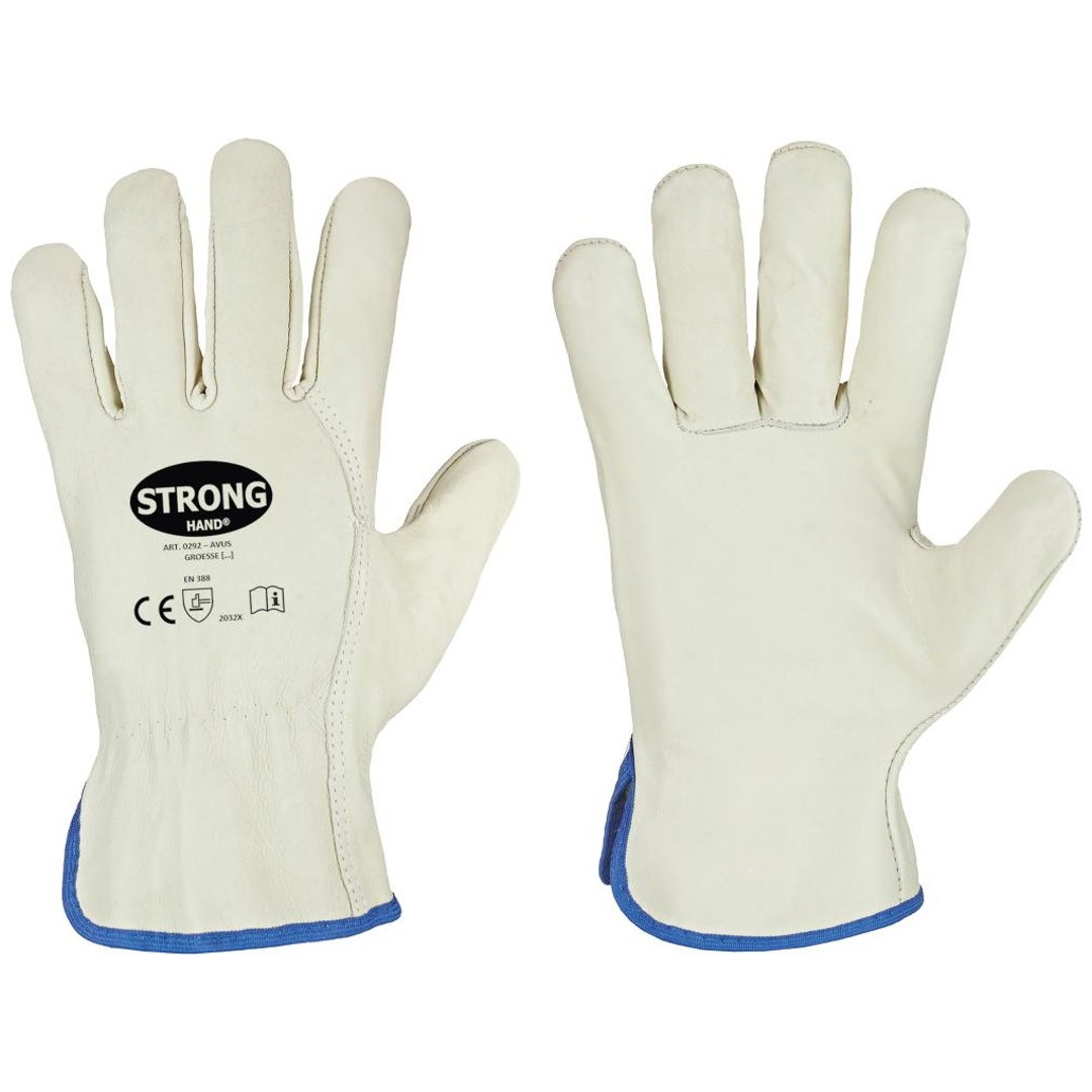 Stronghand Handschuh AVUS 0292 Gr. 10 grün/beige