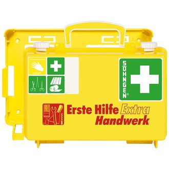 Erste-Hilfe-Koffer Extra Handwerk,DIN 13157,gelb