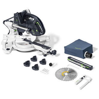 Festool Akku-Kapp-Zugsäge KSC 60 EB-Basic KAPEX, incl. Kreissägeblatt, Zubehör, Karton