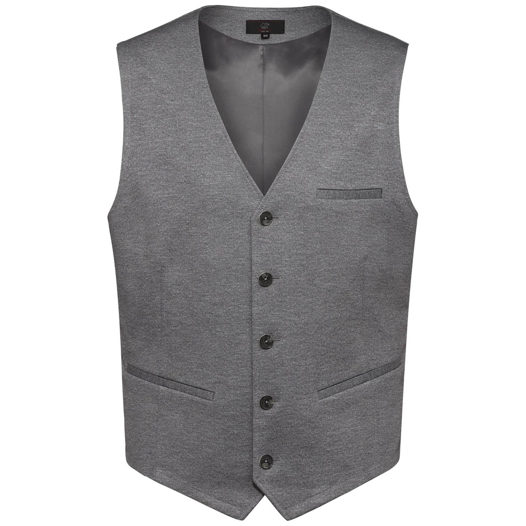 Greiff Herren Jersey-Weste RF Casual 1631-2125-016 Gr. 48 hellgrau meliert