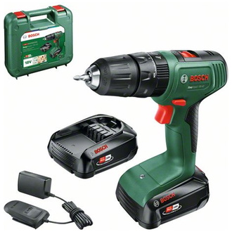 Bosch Akku-Zweigang-Schlagbohrschrauber EasyImpact 18V-40, incl. 2x Akku PBA, Ladegerät Bit, Tragekoffer