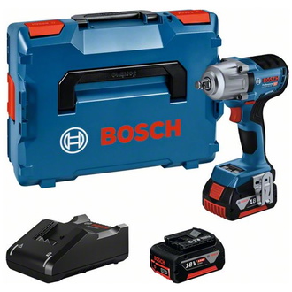 Bosch Akku-Drehschlagschrauber GDS 18V-450 HC, incl. 2x Akku GBA 5 Ah, Schnellladegerät, L-BOXX