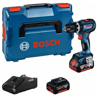 Bosch Akku-Schlagbohrschrauber GSB 18V-90 C, incl. 2x Akku GBA 4 Ah, Schnellladegerät, L-BOXX