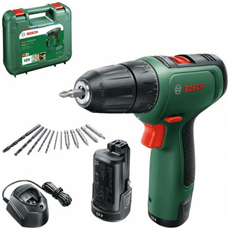 Bosch Akku-Bohrer EasyDrill 1200, incl. 2x Akku PBA 1,5 Ah, Ladegerät, Bit- und Bohrer-Set, Tragekoffer