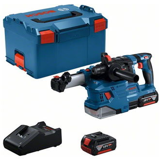 Bosch Akku-Bohrhammer GBH 18V-22, SDS-plus, incl. 2x Akku GBA 4 Ah, Schnellladegerät, L-BOXX