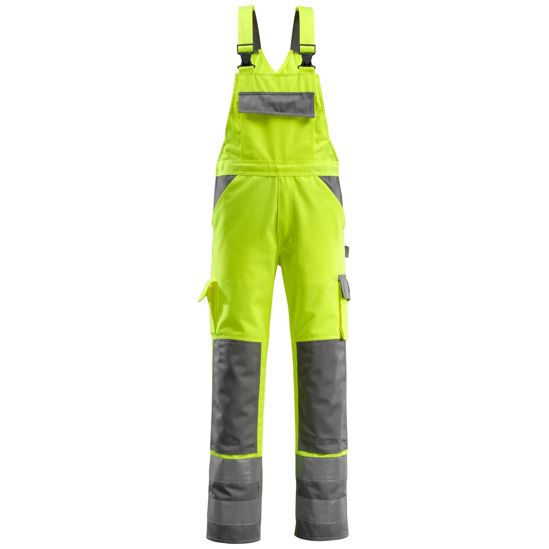 Mascot SAFE COMPETE Warnlatzhose mit Knietaschen Barras Gr. 90C52 gelb/anthrazit