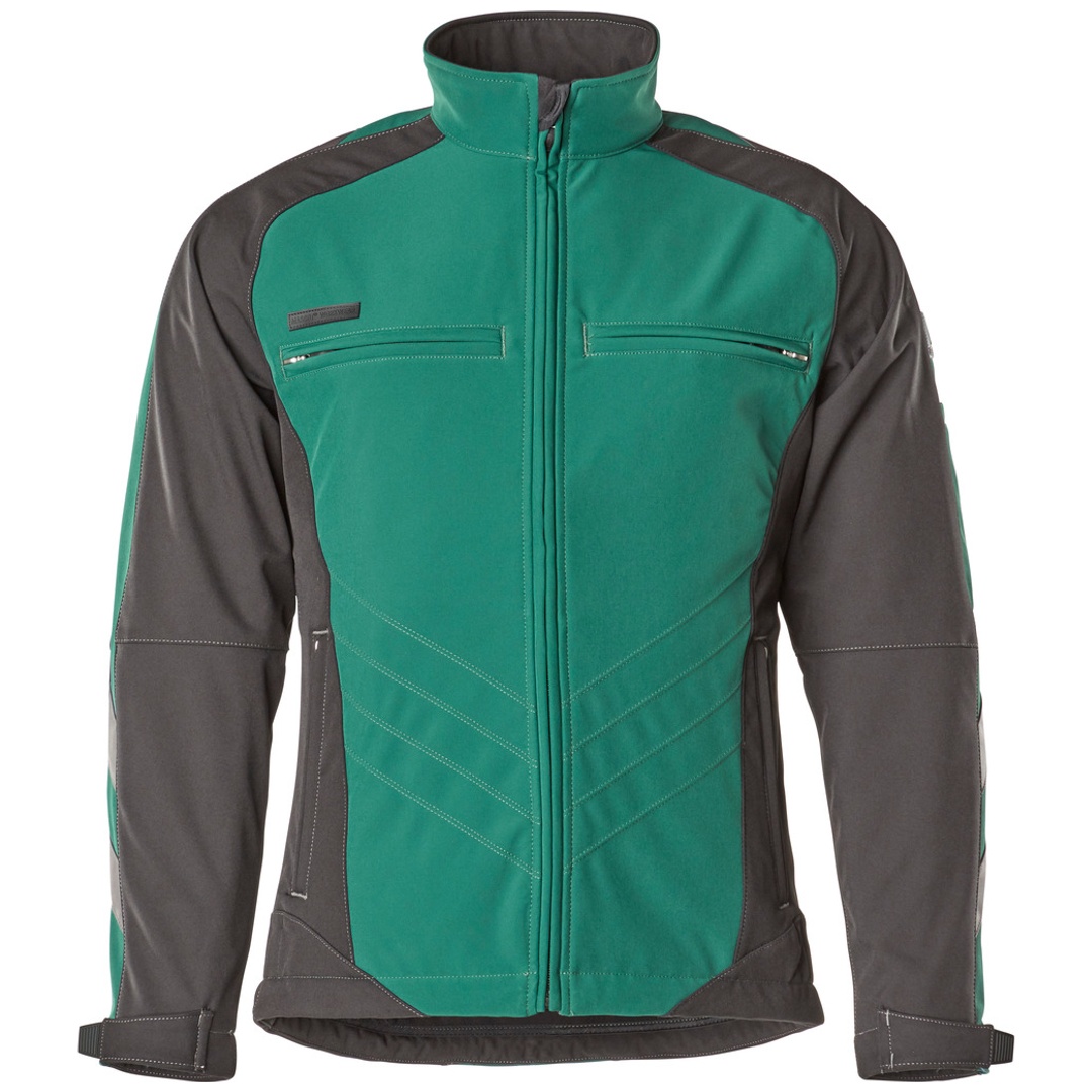 MASCOT Softshell-Jacke UNIQUE Dresden 12002-149 Gr. XL grün/schwarz