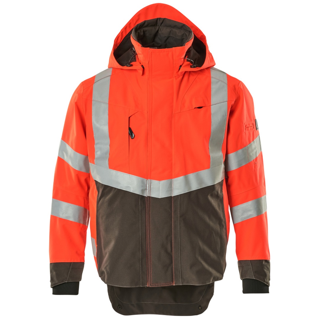 Mascot SAFE SUPREME Warnschutz Hard Shell Jacke Harlow 15501-231 Gr. S hi-vis rot/dunkelanthrazit