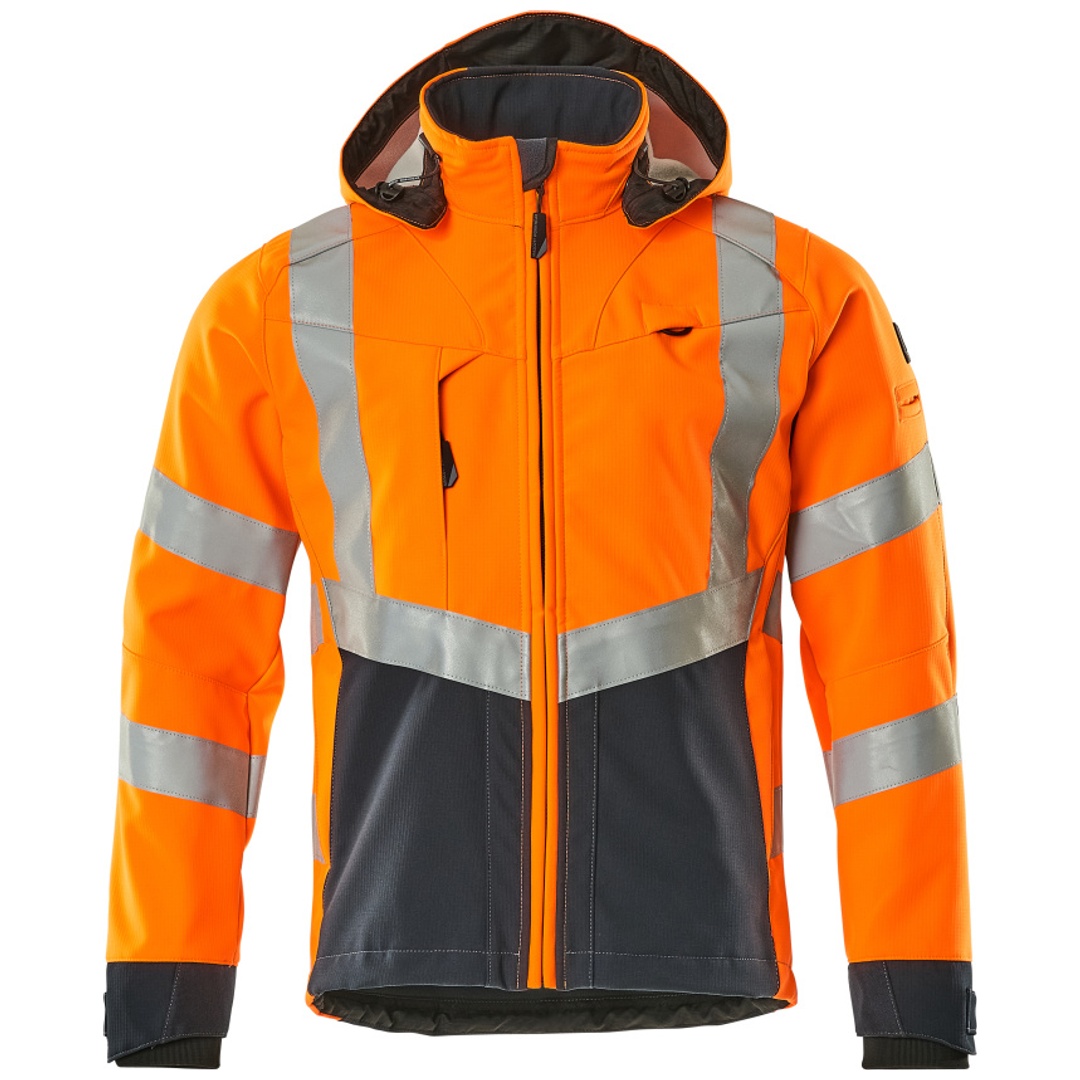Mascot SAFE SUPREME Soft Shell Jacke Blackpool 15502-246-14010 Gr. S orange/schwarzblau