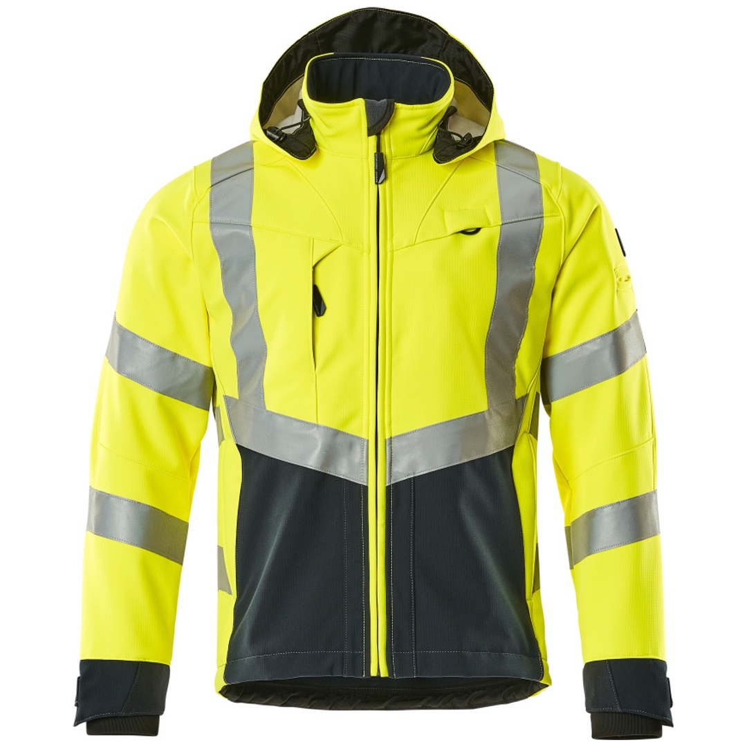 Mascot SAFE SUPREME Soft Shell Jacke Blackpool 15502-246-17010 Gr. S gelb/schwarzblau