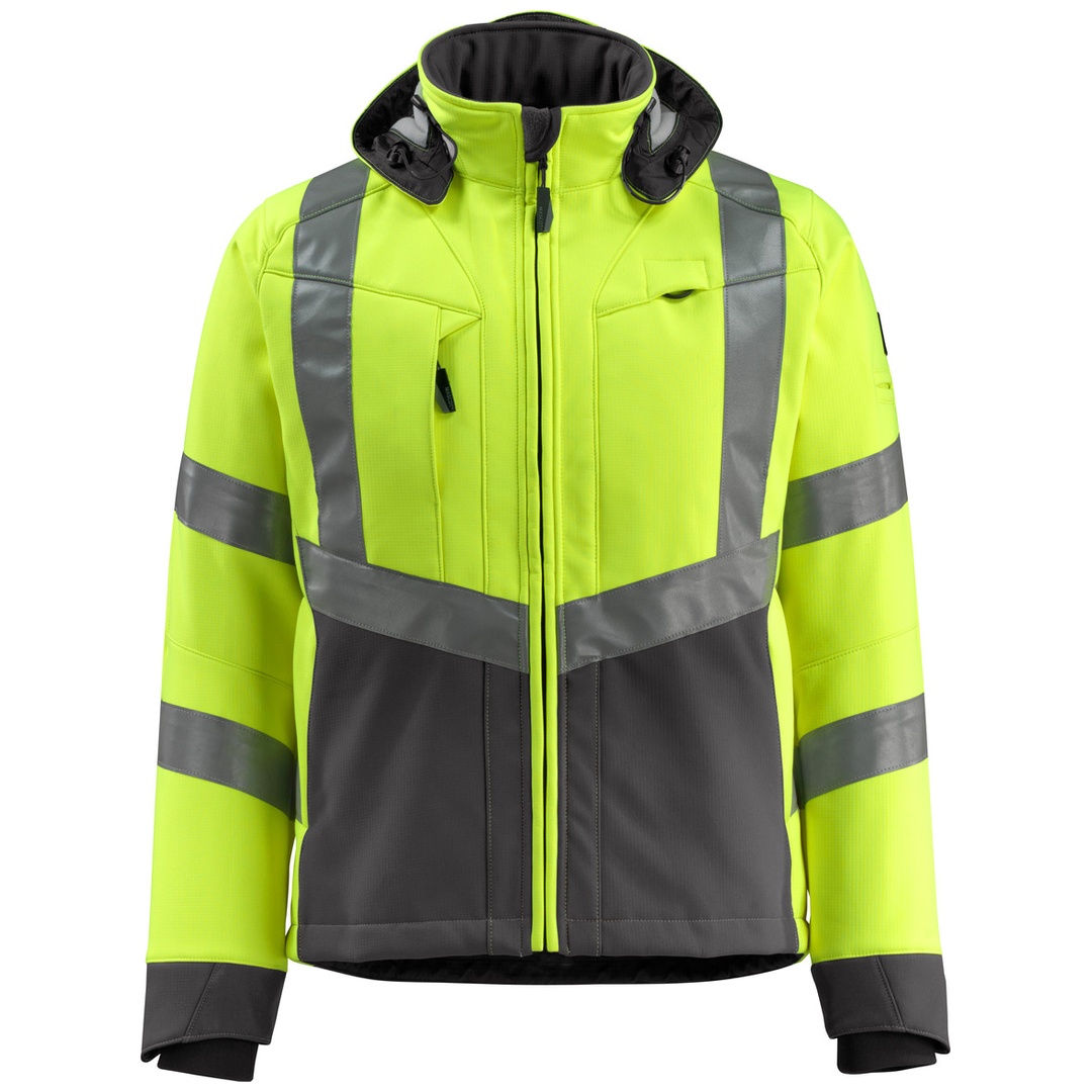 Mascot SAFE SUPREME Soft Shell Jacke Blackpool 15502-246-1718 Gr. S gelb/dunkelanthrazit
