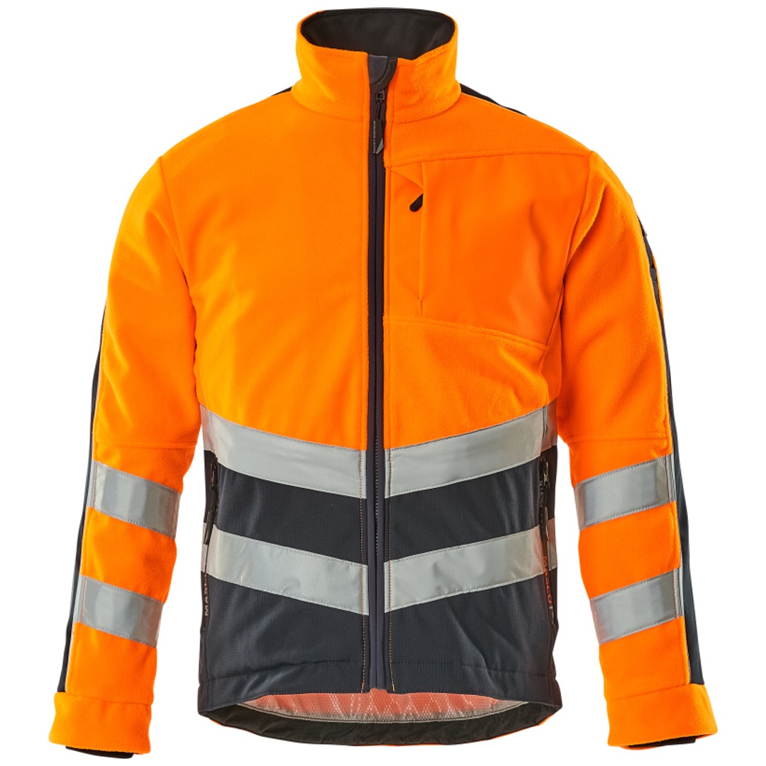 Mascot Warnschutz-Fleecejacke Sheffield 15503-259 Gr. L hi-vis orange/schwarzblau