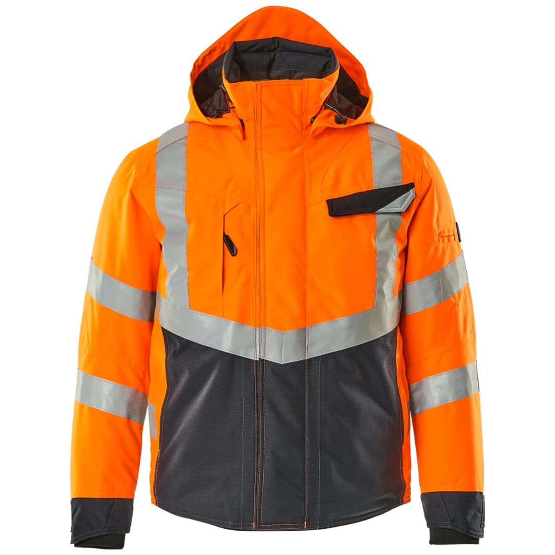 Mascot SAFE SUPREME Warnwinterjacke wasserdicht Klasse 3 Hastings 15535 Gr. 3XL hi-vis orange/schwarzblau