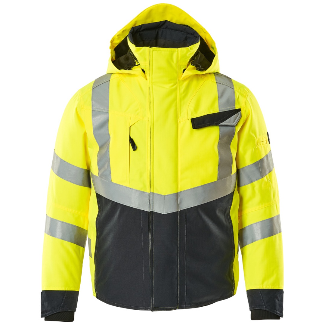 Mascot SAFE SUPREME Warnwinterjacke wasserdicht Klasse 3 Hastings 15535 Gr. 4XL hi-vis gelb/schwarzblau