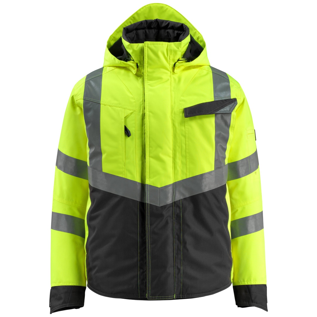 Mascot SAFE SUPREME Warnwinterjacke wasserdicht Klasse 3 Hastings 15535 Gr. 2XL hi-vis gelb/schwarz