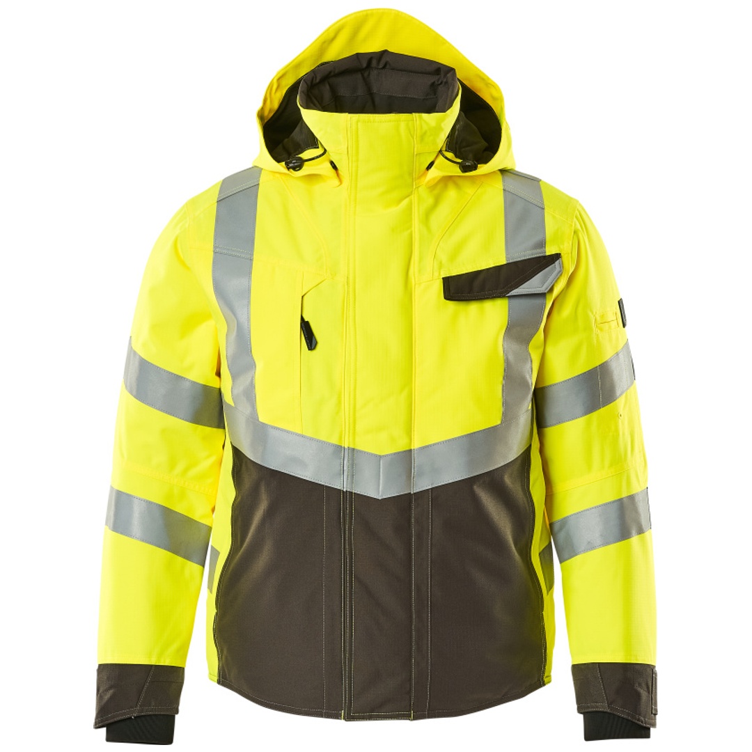Mascot SAFE SUPREME Warnwinterjacke wasserdicht Klasse 3 Hastings 15535 Gr. 4XL hi-vis gelb/dunkelanthrazit