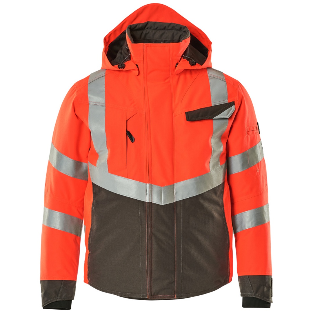 Mascot SAFE SUPREME Warnwinterjacke wasserdicht Klasse 3 Hastings 15535 Gr. L hi-vis rot/dunkelanthrazit