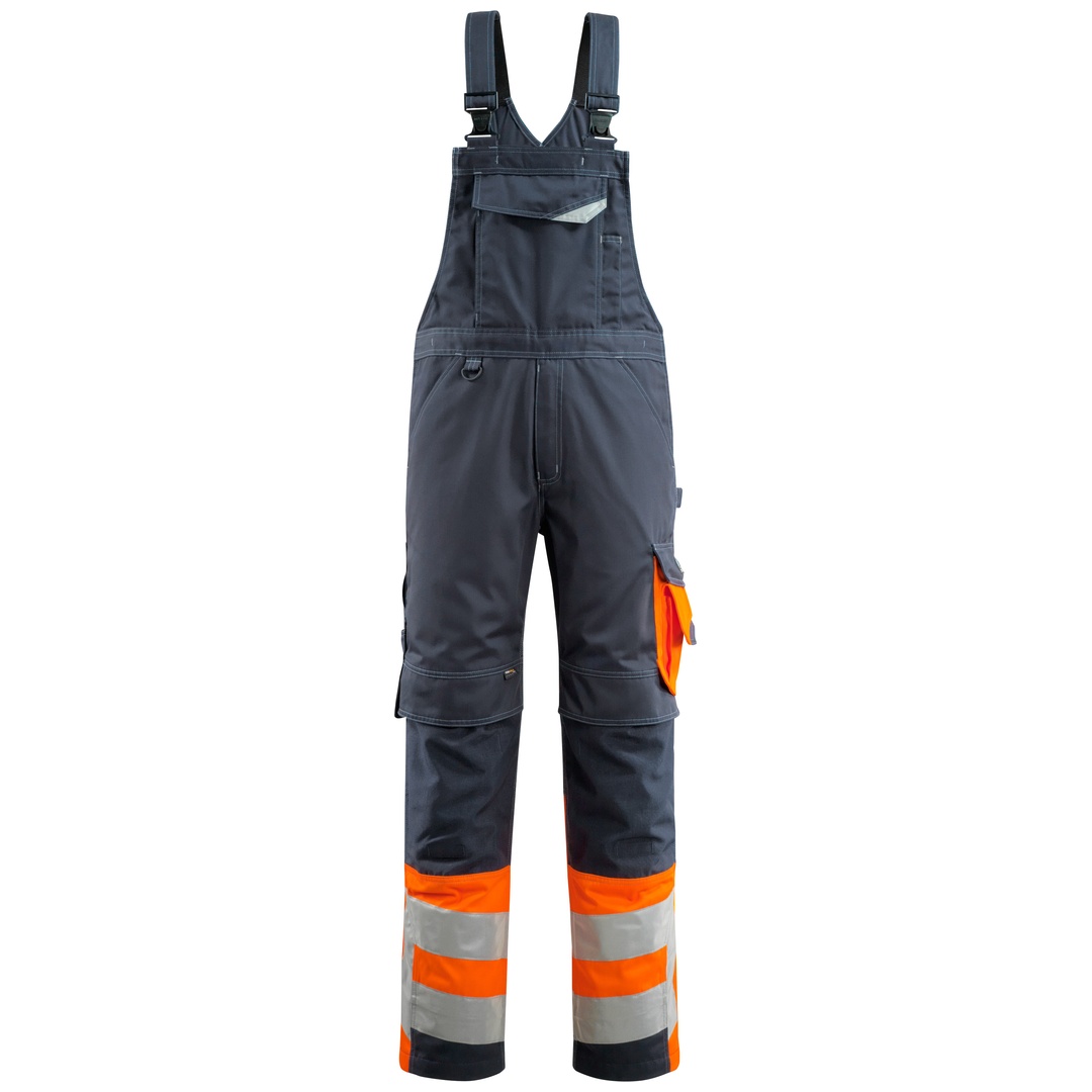 Mascot-15669-860 Sunderland Latzhose Safe Supreme Gr. 82C46 schwarzblau/hi-vis orange