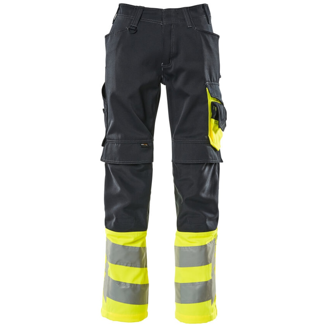 Mascot Leeds Arbeitshose Gr. 90C50 schwarzblau/hi-vis gelb