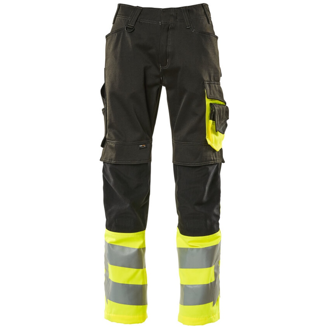 Mascot Leeds Arbeitshose Gr. 90C54 schwarz/hi-vis gelb
