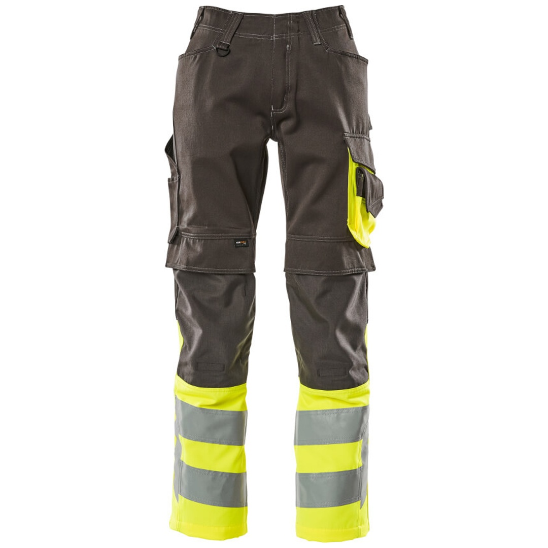 Mascot Leeds Arbeitshose Gr. 76C51 dunkelanthrazit/hi-vis gelb