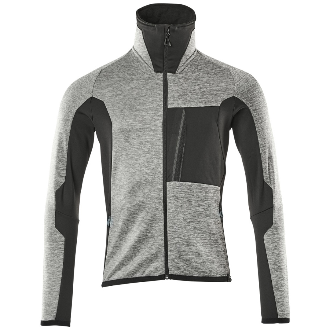 Mascot ADVANCED Fleecejacke Gr. L grau-meliert/schwarz