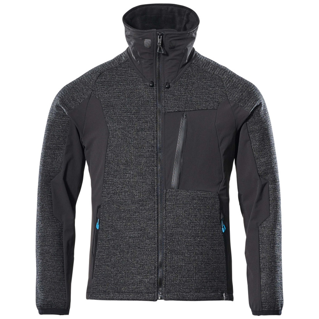 Mascot ADVANCED Strickjacke mit Membran Gr. XS schwarz-meliert/Schwarz