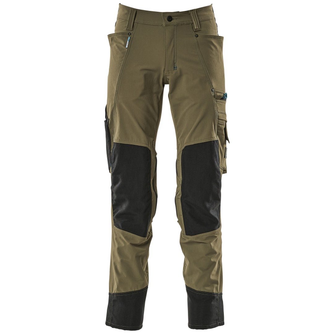 Mascot Bundhose ADVANCED wasserabweisend mit Knietaschen 17179, Gr. 21 moosgrün