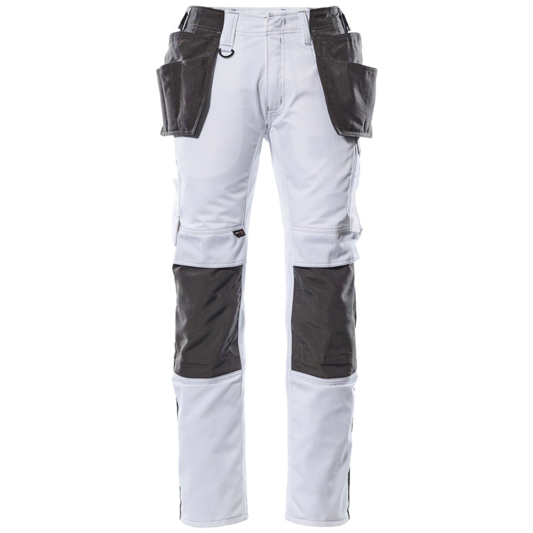 Mascot Hose UNIQUE mit Hängetaschen KASSEL CORDURA 17631 Gr. 82C45 weiß/dunkelanthrazit