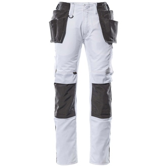 Mascot Hose UNIQUE mit Hängetaschen KASSEL CORDURA 17631 Gr. 23 weiss/dunkelanthrazit