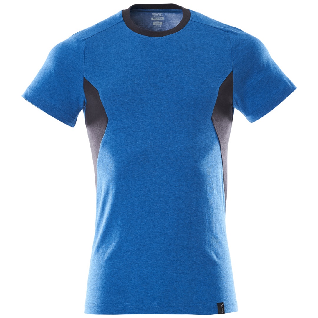 Mascot MASCOT® ACCELERATE T-Shirt, moderen Passform Gr. 4XL azurblau/schwarzblau