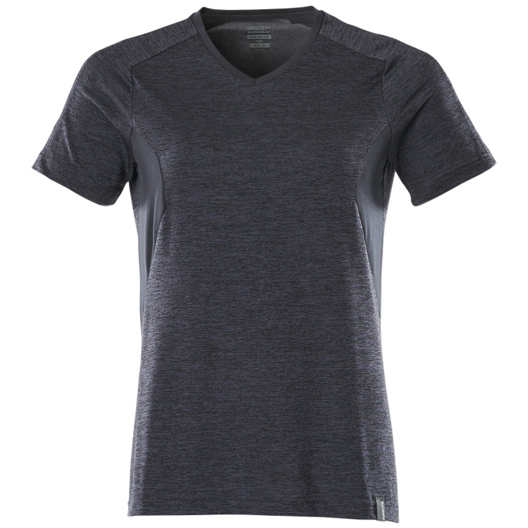 Mascot MASCOT® ACCELERATE T-Shirt COOLMAX® PRO und V-Ausschnitt 18092-801 Gr. 3XL schwarzblau