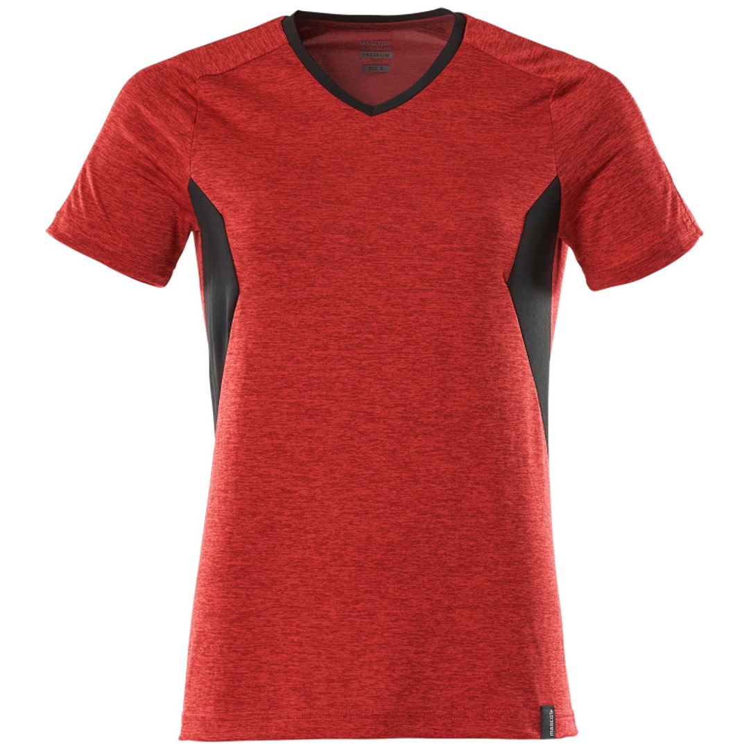 Mascot MASCOT® ACCELERATE T-Shirt COOLMAX® PRO und V-Ausschnitt 18092-801 Gr. 3XL verkehrsrot/schwarz
