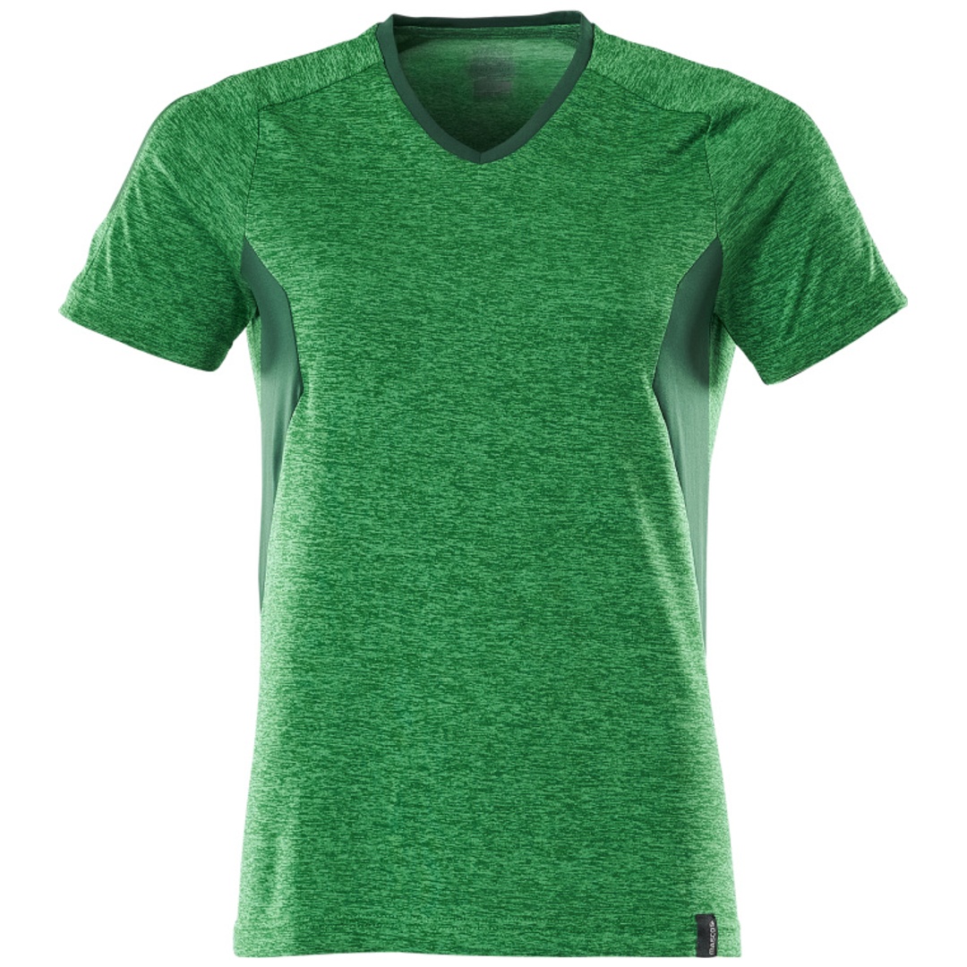 Mascot MASCOT® ACCELERATE T-Shirt COOLMAX® PRO und V-Ausschnitt 18092-801 Gr. 2XL grasgrün/grün