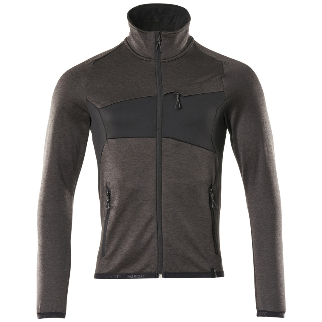 Mascot MASCOT® ACCELERATE Fleecepullover 18103 mit Reißverschluss Herren Gr. 4XL dunkelanthrazit/schwarz