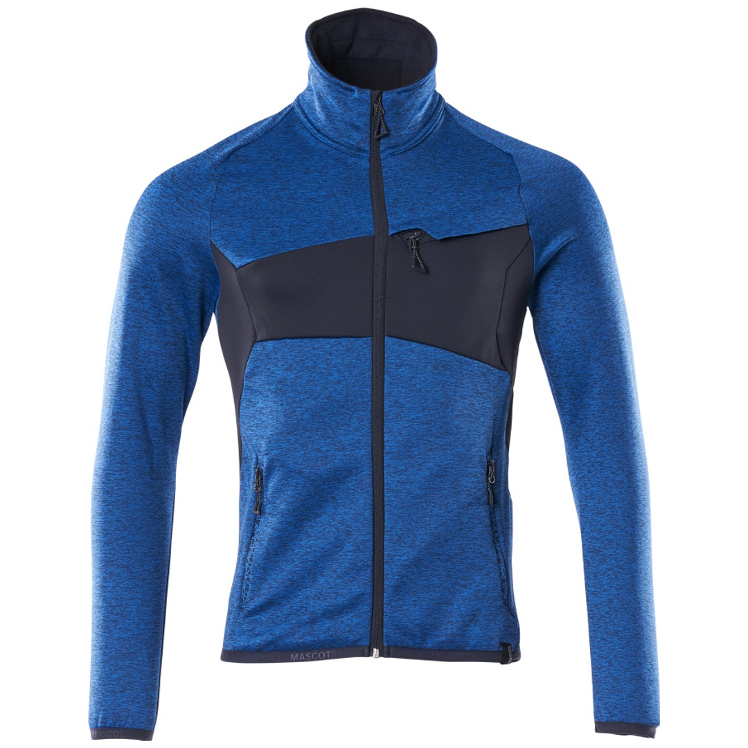 Mascot MASCOT® ACCELERATE Fleecepullover 18103 mit Reißverschluss Herren Gr. M azurblau/schwarzblau