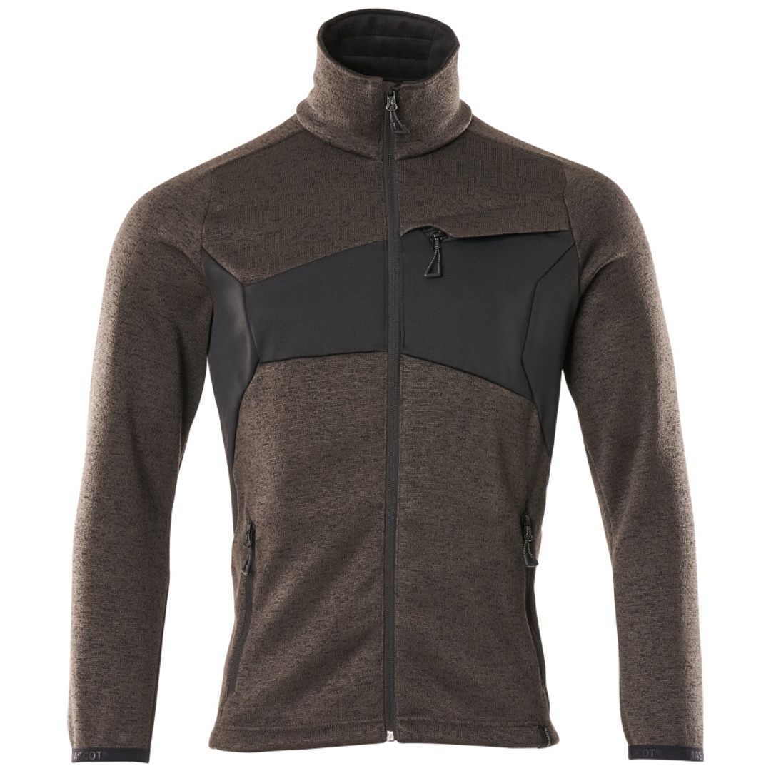 Mascot ACCELERATE Strickpullover mit Reißverschluss Gr. S dunkelanthrazit/schwarz