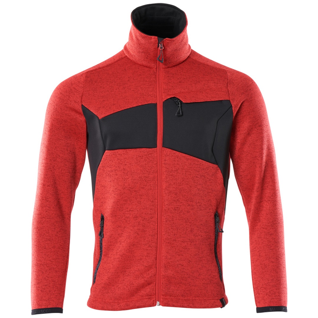 Mascot ACCELERATE Strickpullover mit Reißverschluss Gr. M verkehrsrot/schwarz