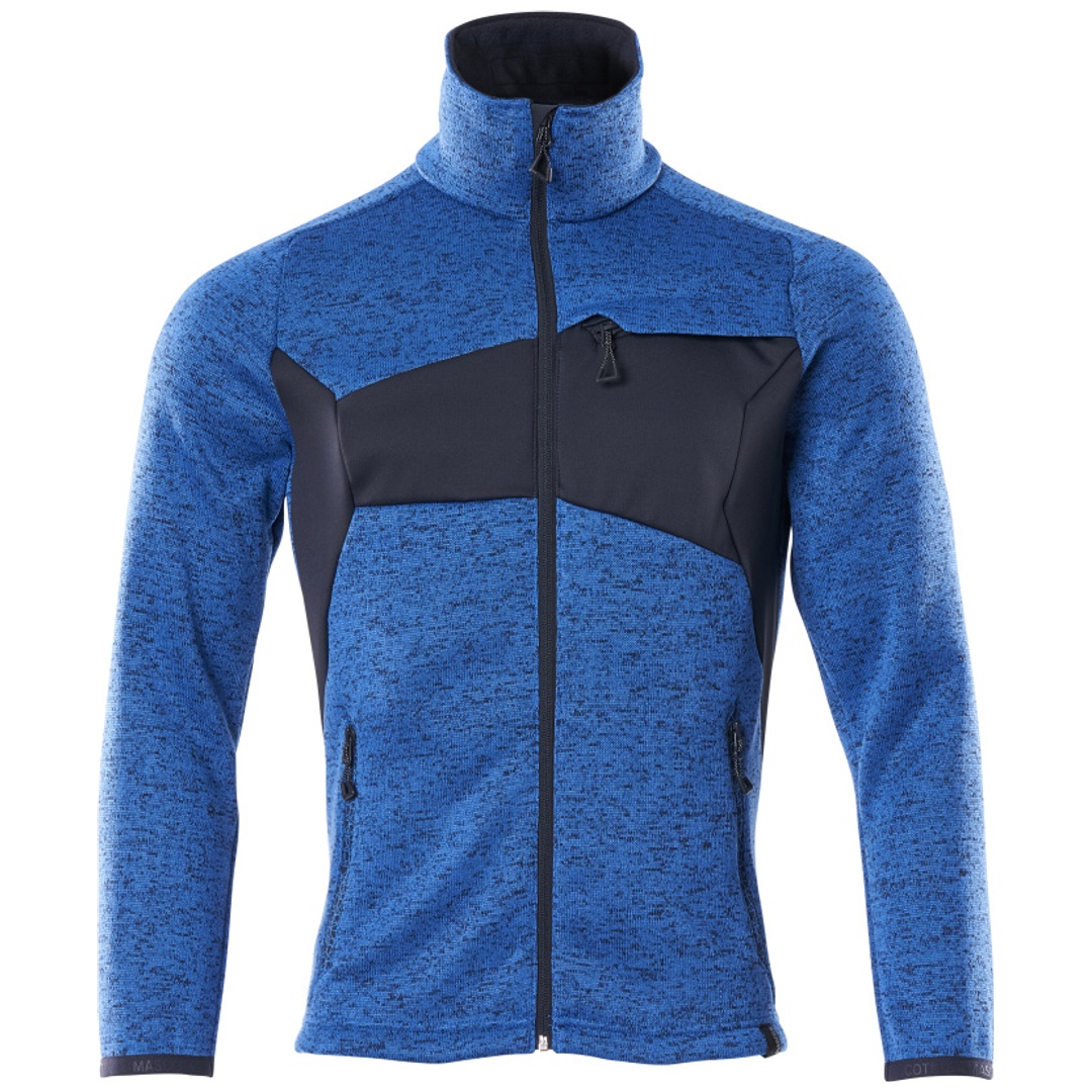 Mascot ACCELERATE Strickpullover mit Reißverschluss Gr. 2XL azurblau/schwarzblau