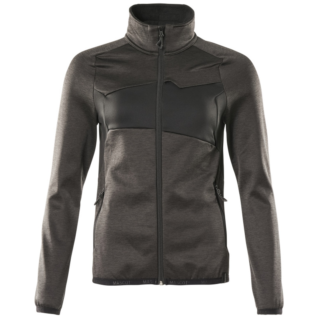 Mascot ACCELERATE Fleecepullover 18153 mit Reißverschluss Damen Gr. L dunkelanthrazit/schwarz