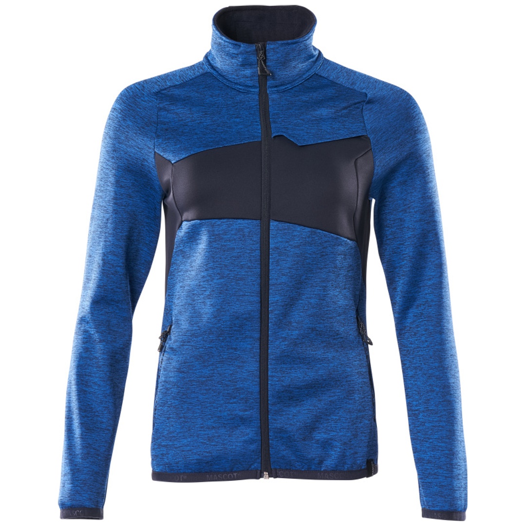 Mascot ACCELERATE Fleecepullover 18153 mit Reißverschluss Damen Gr. M azurblau/schwarzblau