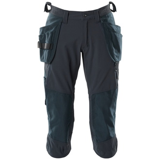 Mascot ACCELERATE Dreiviertel-Hose mit CORDURA-Knie- und Hängetaschen, Vier-Wege-Stretchstoff, geringes Gewicht Gr. 44schwarzblau