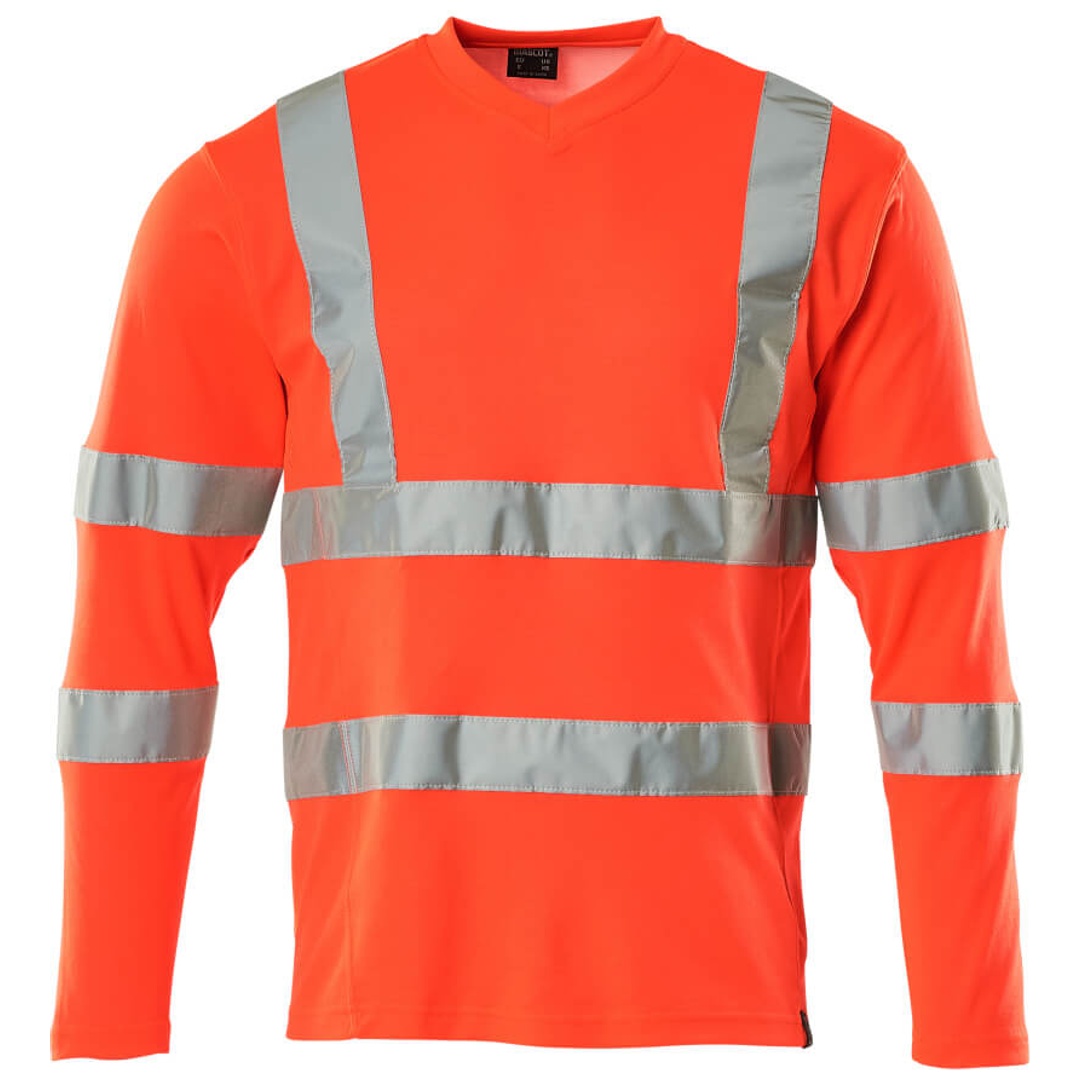 Mascot Warnschutz Langarmshirt SAFE CLASSIC 18281 Gr. S warnrot