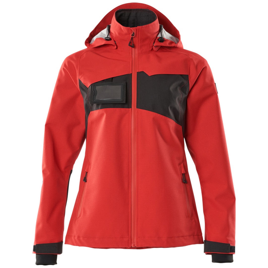 Mascot Hard Shell Jacke ACCELERATE atmungsaktiv, wind- und wasserdicht Damen 18311 Gr. XS verkehrsrot/schwarz