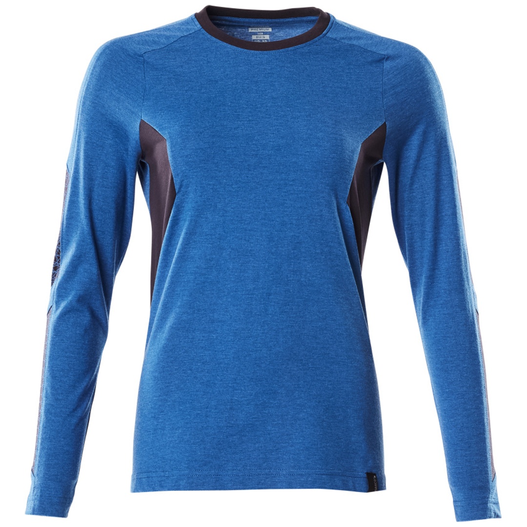 Mascot MASCOT® ACCELERATE T-Shirt, langarm, Damen Gr. L azurblau/schwarzblau