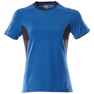 Mascot T-Shirt, Damen Damen T-shirt Gr. 4XLONE, azurblau/schwarzblau