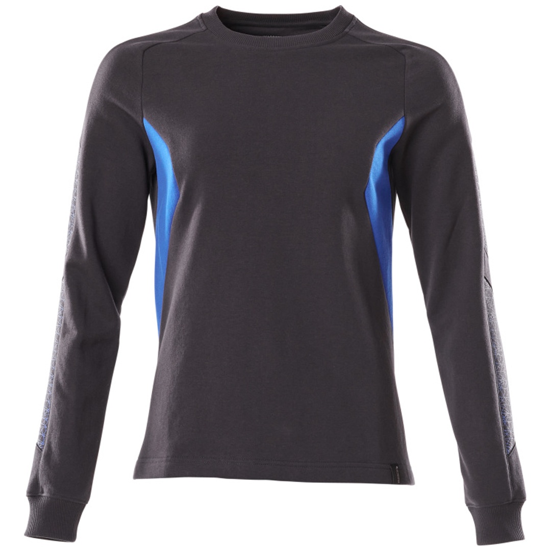 Mascot Sweatshirt ACCELERATE moderne Passform; Damen 18394 Gr. M schwarzblau/azurblau
