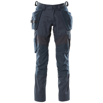 Mascot ACCELERATE Hose mit CORDURA-Knie-und Hängetaschen, Stretch-Einsätze Gr. 42 schwarzblau