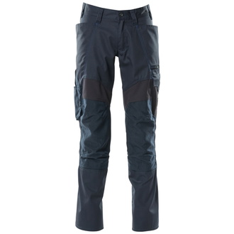 Mascot ACCELERATE Hose mit CORDURA-Knietaschen, Stretch-Einsätze Gr. 42 schwarzblau